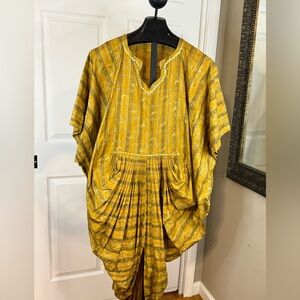 Chic Asymmetrical Yellow Dress